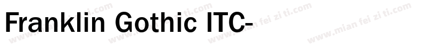 Franklin Gothic ITC字体转换